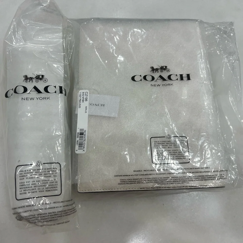 Coach Notebook & Pencil case in Chalk / White - Picture 9 of 15